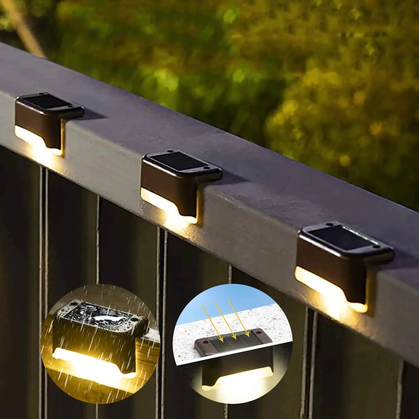 Waterproof Solar Deck  Step Lights